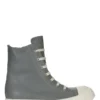Baskets Rick Owens Concordians automne-hiver 2025 en cuir de vachette pleine fleur indigo délavé/lait/lait RP02E4890LCO-0611 Baskets Rick Owens Concordians automne-hiver 2025 en cuir de vachette pleine fleur indigo délavé/lait/lait RP02E4890LCO-0611