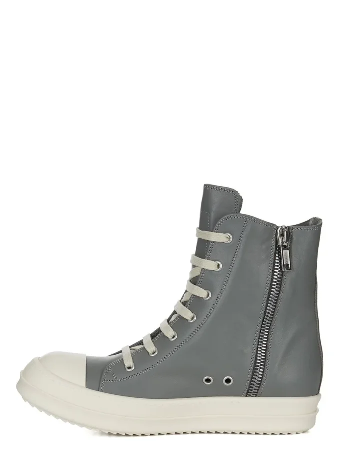 Baskets Rick Owens Concordians automne-hiver 2025 en cuir de vachette pleine fleur indigo délavé/lait/lait RP02E4890LCO-0611 Baskets Rick Owens Concordians automne-hiver 2025 en cuir de vachette pleine fleur indigo délavé/lait/lait RP02E4890LCO-0611