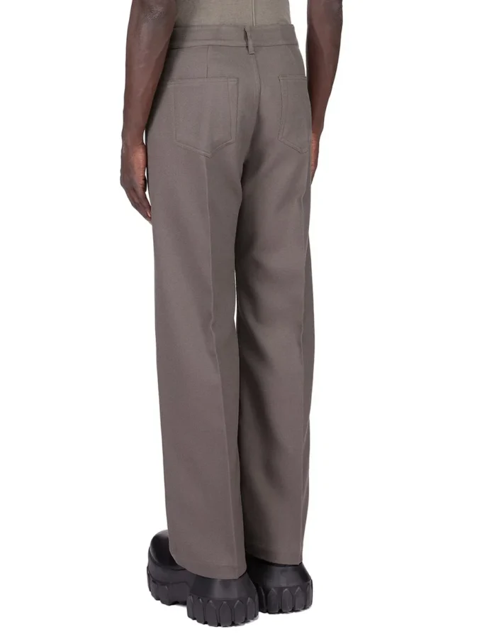 DÉFILÉ RICK OWENS AH25 CONCORDIANS GETH JEANS EN LAINE DRILL POUSSIÈRE. RU02E1333WD-34 DÉFILÉ RICK OWENS AH25 CONCORDIANS GETH JEANS EN LAINE DRILL POUSSIÈRE. RU02E1333WD-34