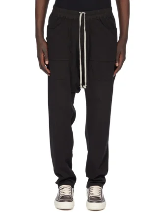 DRKSHDW FW25 CONCORDIANS CLASSIC CARGO À CORDON EN JERSEY COMPACT ÉPAIS NOIR DU02E7370RIG-09