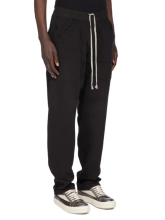 DRKSHDW FW25 CONCORDIANS CLASSIC CARGO À CORDON EN JERSEY COMPACT ÉPAIS NOIR DU02E7370RIG-09