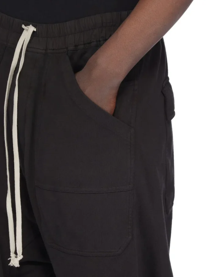 DRKSHDW FW25 CONCORDIANS CLASSIC CARGO À CORDON EN JERSEY COMPACT ÉPAIS NOIR DU02E7370RIG-09 DRKSHDW FW25 CONCORDIANS CLASSIC CARGO À CORDON EN JERSEY COMPACT ÉPAIS NOIR DU02E7370RIG-09