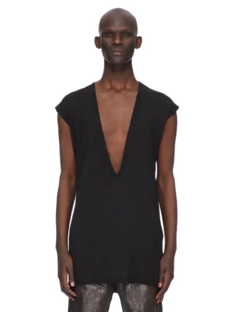 DRKSHDW FW25 CONCORDIANS DYLAN T EN JERSEY DE GAZETTE DE COTON NOIR DU02E7157BH-09