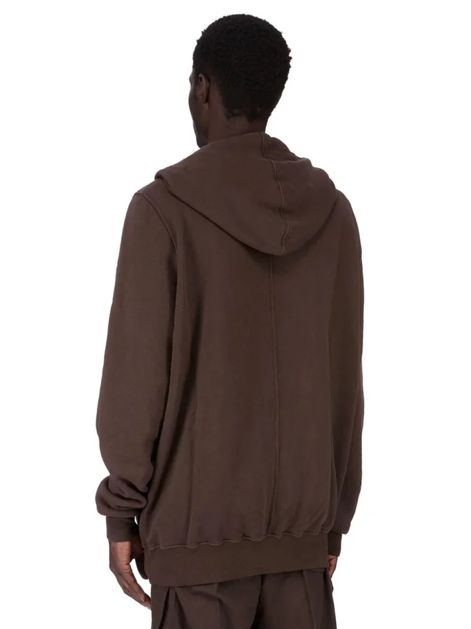 DRKSHDW FW25 CONCORDIANS JUMBO GIMP HOODIE EN FELPA SLUB DARK DUST DU02E7283FSL-78