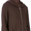 DRKSHDW FW25 CONCORDIANS JUMBO GIMP HOODIE EN FELPA SLUB DARK DUST DU02E7283FSL-78