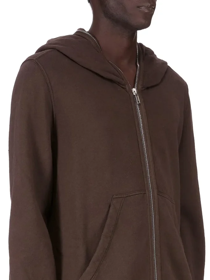 DRKSHDW FW25 CONCORDIANS JUMBO GIMP HOODIE EN FELPA SLUB DARK DUST DU02E7283FSL-78