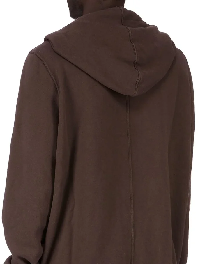 DRKSHDW FW25 CONCORDIANS JUMBO GIMP HOODIE EN FELPA SLUB DARK DUST DU02E7283FSL-78