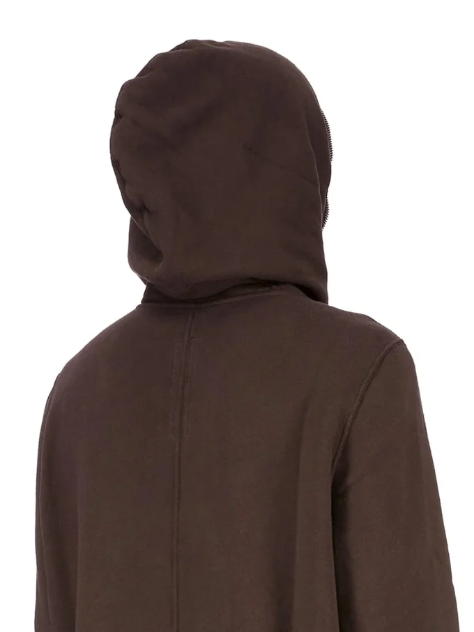 DRKSHDW FW25 CONCORDIANS JUMBO GIMP HOODIE EN FELPA SLUB DARK DUST DU02E7283FSL-78