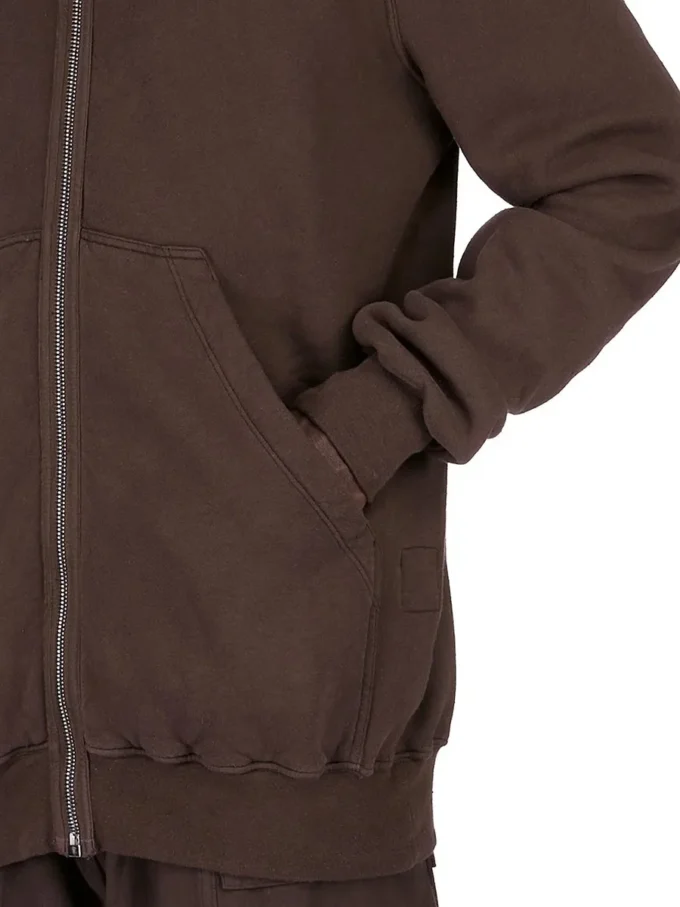 DRKSHDW FW25 CONCORDIANS JUMBO GIMP HOODIE EN FELPA SLUB DARK DUST DU02E7283FSL-78