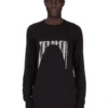 DRKSHDW FW25 CONCORDIANS LEVEL LS T-SHIRT NOIR EN JERSEY DE COTON DE POIDS MOYEN DU02E7260RNEP4-0908 DRKSHDW FW25 CONCORDIANS LEVEL LS T-SHIRT NOIR EN JERSEY DE COTON DE POIDS MOYEN DU02E7260RNEP4-0908