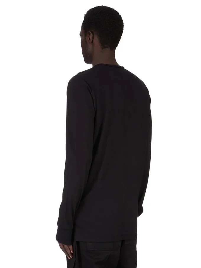 DRKSHDW FW25 CONCORDIANS LEVEL LS T-SHIRT NOIR EN JERSEY DE COTON DE POIDS MOYEN DU02E7260RNEP4-0908 DRKSHDW FW25 CONCORDIANS LEVEL LS T-SHIRT NOIR EN JERSEY DE COTON DE POIDS MOYEN DU02E7260RNEP4-0908