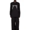 DRKSHDW FW25 CONCORDIANS LEVEL LS T-SHIRT NOIR EN JERSEY DE COTON DE POIDS MOYEN DU02E7260RNEP4-0908 DRKSHDW FW25 CONCORDIANS LEVEL LS T-SHIRT NOIR EN JERSEY DE COTON DE POIDS MOYEN DU02E7260RNEP4-0908