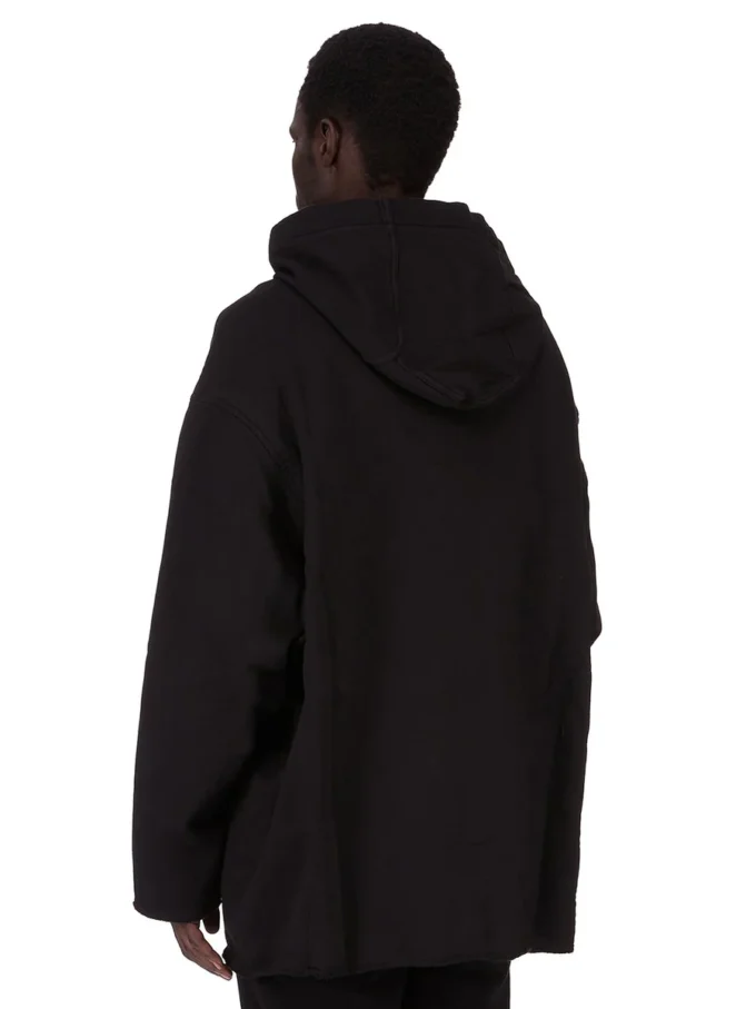 DRKSHDW FW25 CONCORDIANS PETER HOODIE NOIR/PERLE FURKA SWEAT-SHIRT LOURD DU02E7280FEP1P-0908 DRKSHDW FW25 CONCORDIANS PETER HOODIE NOIR/PERLE FURKA SWEAT-SHIRT LOURD DU02E7280FEP1P-0908