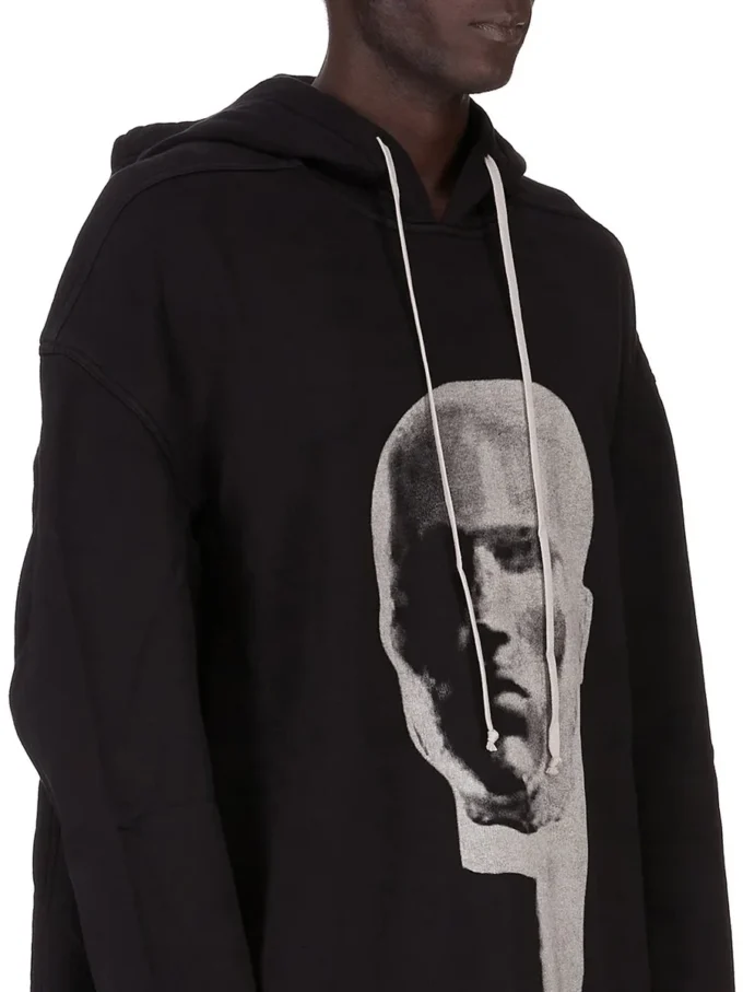 DRKSHDW FW25 CONCORDIANS PETER HOODIE NOIR/PERLE FURKA SWEAT-SHIRT LOURD DU02E7280FEP1P-0908 DRKSHDW FW25 CONCORDIANS PETER HOODIE NOIR/PERLE FURKA SWEAT-SHIRT LOURD DU02E7280FEP1P-0908