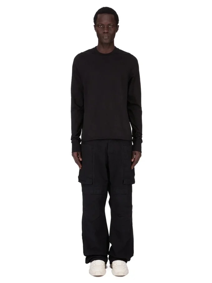 DRKSHDW FW25 CONCORDIANS SWEAT COL ROND NOIR EN JERSEY LOURD COMPACT. DU02E7279RIGP-09 DRKSHDW FW25 CONCORDIANS SWEAT COL ROND NOIR EN JERSEY LOURD COMPACT. DU02E7279RIGP-09