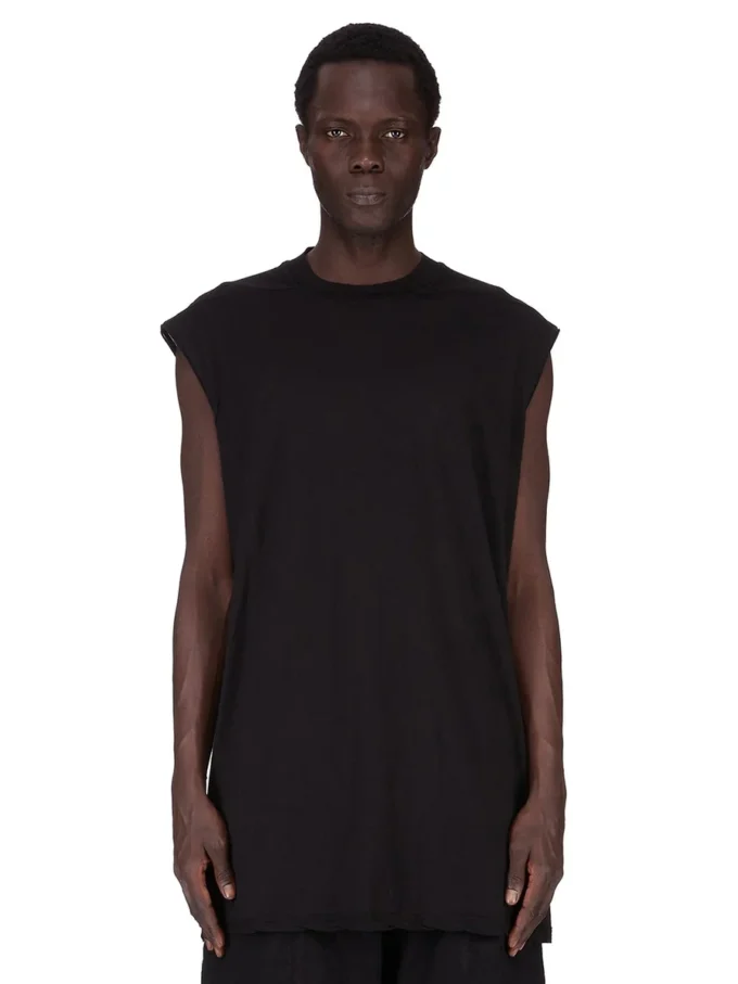 DRKSHDW FW25 CONCORDIANS TARP T EN JERSEY DE GAZETTE DE COTON NOIR DU02E7158BH-09 DRKSHDW FW25 CONCORDIANS TARP T EN JERSEY DE GAZETTE DE COTON NOIR DU02E7158BH-09