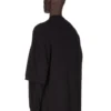 DRKSHDW FW25 CONCORDIANS TOMMY HUSTLER SWEAT EN MAILLOT NOIR À DOUBLE BROSSAGE DU02E7266JDB-09 DRKSHDW FW25 CONCORDIANS TOMMY HUSTLER SWEAT EN MAILLOT NOIR À DOUBLE BROSSAGE DU02E7266JDB-09