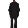 DRKSHDW FW25 CONCORDIANS TOMMY HUSTLER SWEAT EN MAILLOT NOIR À DOUBLE BROSSAGE DU02E7266JDB-09 DRKSHDW FW25 CONCORDIANS TOMMY HUSTLER SWEAT EN MAILLOT NOIR À DOUBLE BROSSAGE DU02E7266JDB-09