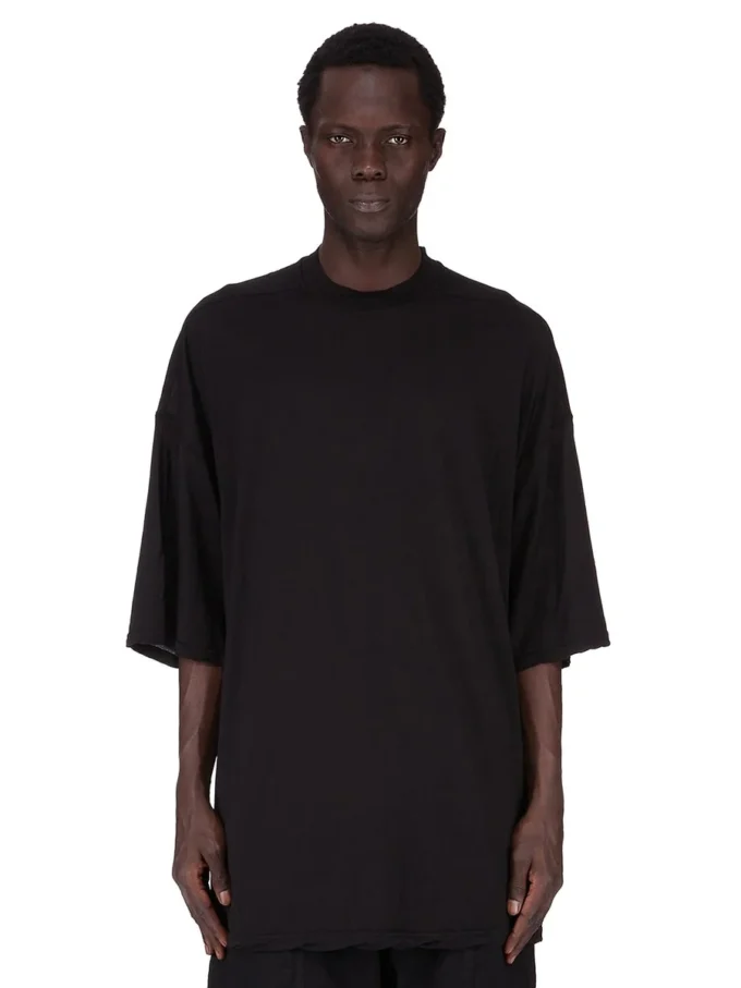 DRKSHDW FW25 CONCORDIANS TOMMY T EN JERSEY DE GAZETTE DE COTON NOIR DU02E7259BH-09 DRKSHDW FW25 CONCORDIANS TOMMY T EN JERSEY DE GAZETTE DE COTON NOIR DU02E7259BH-09