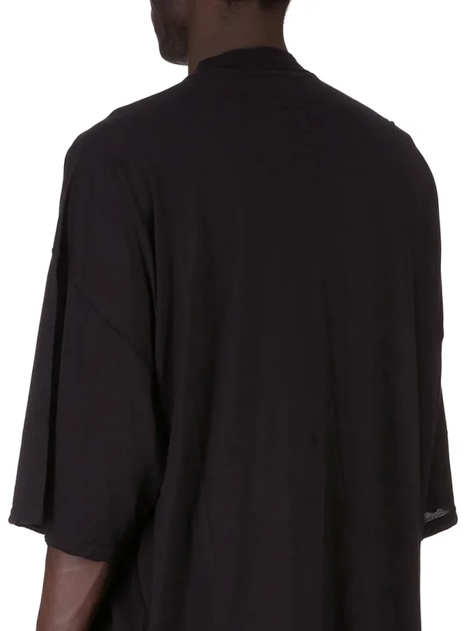 DRKSHDW FW25 CONCORDIANS TOMMY T EN JERSEY DE GAZETTE DE COTON NOIR DU02E7259BH-09 DRKSHDW FW25 CONCORDIANS TOMMY T EN JERSEY DE GAZETTE DE COTON NOIR DU02E7259BH-09
