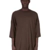 DRKSHDW FW25 CONCORDIANS TOMMY T EN JERSEY DE GAZETTE DE COTON POUSSIÈRE FONCÉE DU02E7259BH-78 DRKSHDW FW25 CONCORDIANS TOMMY T EN JERSEY DE GAZETTE DE COTON POUSSIÈRE FONCÉE DU02E7259BH-78