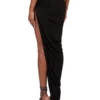 JUPE HYDRA RICK OWENS FW25 CONCORDIANS EN JERSEY DE VISCOSE SATINÉ NOIR. LI02E3315JVS-09 JUPE HYDRA RICK OWENS FW25 CONCORDIANS EN JERSEY DE VISCOSE SATINÉ NOIR. LI02E3315JVS-09