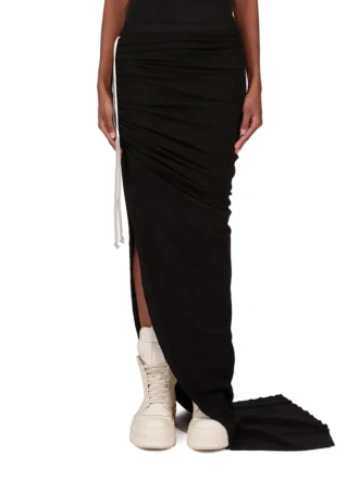 Jupe Rick Owens FW25 Concordians EDFU en jersey noir double brossé DS02E7337JDB-09 Jupe Rick Owens FW25 Concordians EDFU en jersey noir double brossé DS02E7337JDB-09