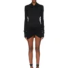 Jupe RICK OWENS LILIES FW25 CONCORDIANS LUNA en jersey crêpe de viscose LI02E3309CVI-09 Jupe RICK OWENS LILIES FW25 CONCORDIANS LUNA en jersey crêpe de viscose LI02E3309CVI-09