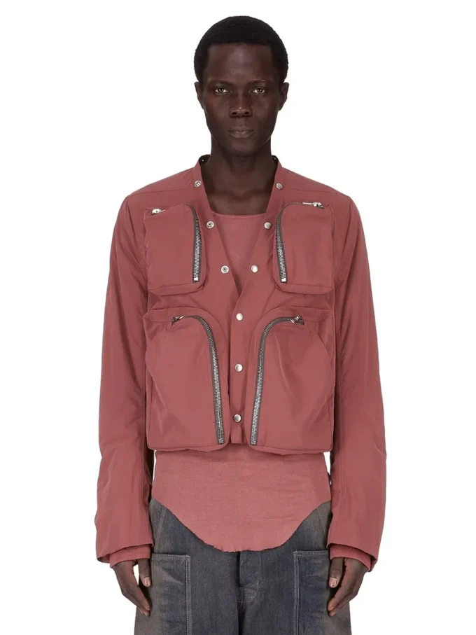 RICK OWENS FW25 CONCORDIANS CARGO JUT EN NYLON MAT ROSEWOOD. RU02E1762MT-13 RICK OWENS FW25 CONCORDIANS CARGO JUT EN NYLON MAT ROSEWOOD. RU02E1762MT-13