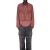 RICK OWENS FW25 CONCORDIANS CARGO JUT EN NYLON MAT ROSEWOOD. RU02E1762MT-13 RICK OWENS FW25 CONCORDIANS CARGO JUT EN NYLON MAT ROSEWOOD. RU02E1762MT-13