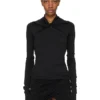 RICK OWENS FW25 CONCORDIANS KAIRO HAUT À MANCHES LONGUES EN JERSEY CRÊPE DE VISCOSE NOIR LI02E3212CVI-09 RICK OWENS FW25 CONCORDIANS KAIRO HAUT À MANCHES LONGUES EN JERSEY CRÊPE DE VISCOSE NOIR LI02E3212CVI-09