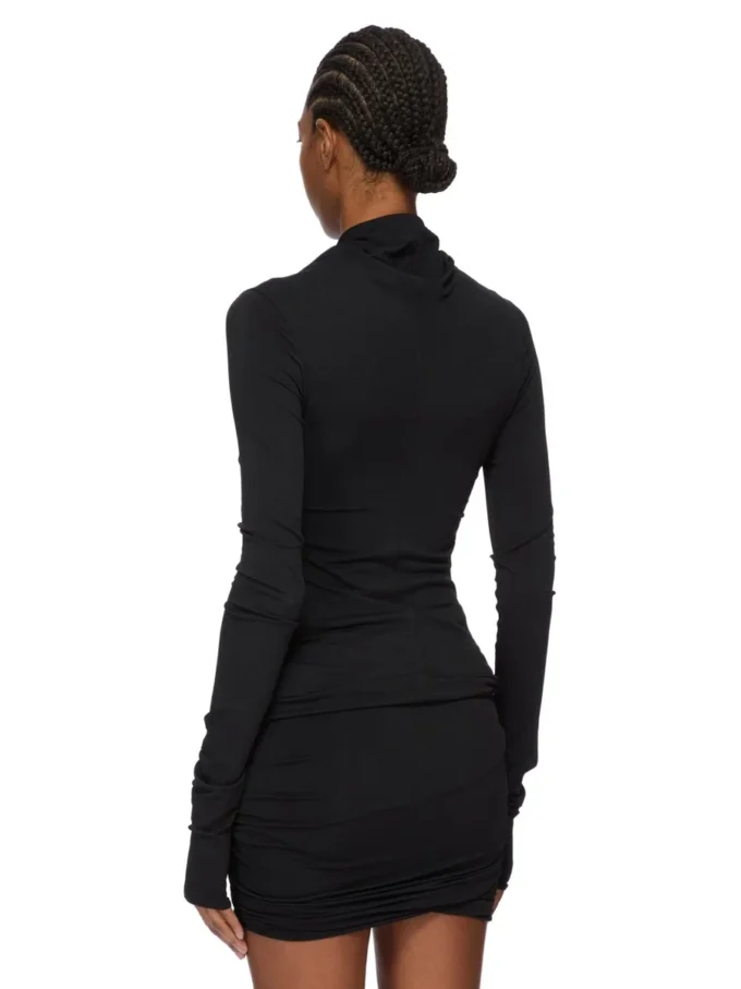 RICK OWENS FW25 CONCORDIANS KAIRO HAUT À MANCHES LONGUES EN JERSEY CRÊPE DE VISCOSE NOIR LI02E3212CVI-09 RICK OWENS FW25 CONCORDIANS KAIRO HAUT À MANCHES LONGUES EN JERSEY CRÊPE DE VISCOSE NOIR LI02E3212CVI-09