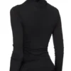 RICK OWENS FW25 CONCORDIANS KAIRO HAUT À MANCHES LONGUES EN JERSEY CRÊPE DE VISCOSE NOIR LI02E3212CVI-09 RICK OWENS FW25 CONCORDIANS KAIRO HAUT À MANCHES LONGUES EN JERSEY CRÊPE DE VISCOSE NOIR LI02E3212CVI-09
