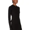 RICK OWENS FW25 CONCORDIANS T-SHIRT À MANCHES LONGUES COURTES À CAPUCHE COURTE EN JERSEY COURTE NOIR RAININO. RP02E4210RJR-09 RICK OWENS FW25 CONCORDIANS T-SHIRT À MANCHES LONGUES COURTES À CAPUCHE COURTE EN JERSEY COURTE NOIR RAININO. RP02E4210RJR-09