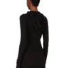 RICK OWENS FW25 CONCORDIANS T-SHIRT À MANCHES LONGUES COURTES À CAPUCHE COURTE EN JERSEY COURTE NOIR RAININO. RP02E4210RJR-09 RICK OWENS FW25 CONCORDIANS T-SHIRT À MANCHES LONGUES COURTES À CAPUCHE COURTE EN JERSEY COURTE NOIR RAININO. RP02E4210RJR-09