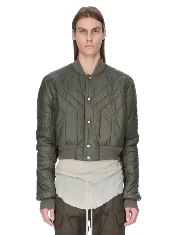 RICK OWENS FW25 CONCORDIANS VESTE DE VOL MATELASSÉE EN NYLON LÉGER BOSCO. RU02E1727NPT1-25 RICK OWENS FW25 CONCORDIANS VESTE DE VOL MATELASSÉE EN NYLON LÉGER BOSCO. RU02E1727NPT1-25