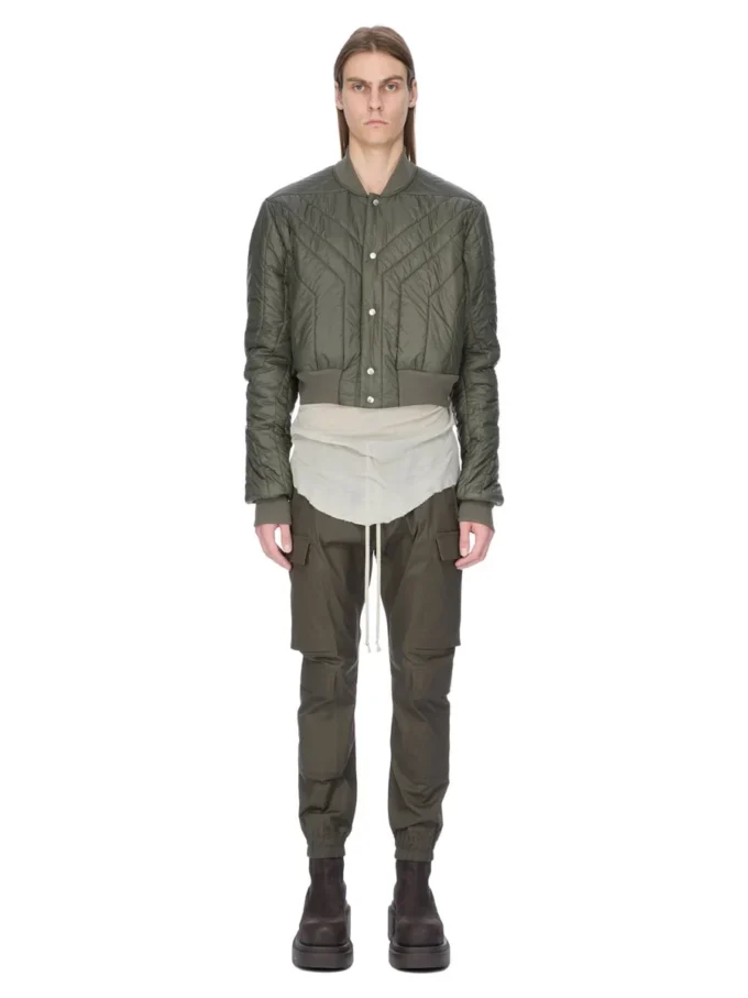 RICK OWENS FW25 CONCORDIANS VESTE DE VOL MATELASSÉE EN NYLON LÉGER BOSCO. RU02E1727NPT1-25 RICK OWENS FW25 CONCORDIANS VESTE DE VOL MATELASSÉE EN NYLON LÉGER BOSCO. RU02E1727NPT1-25