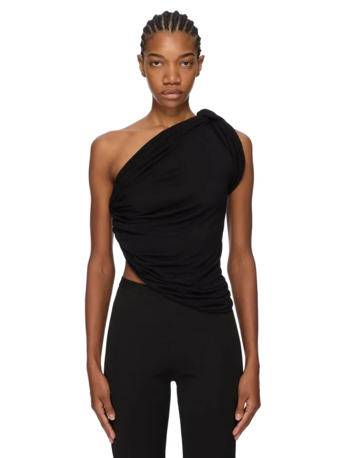 RICK OWENS LILIES FW25 CONCORDIANS ANITA TOP EN CRÊPE DE VISCOSE JERSEY LI02E3110RV-09 RICK OWENS LILIES FW25 CONCORDIANS ANITA TOP EN CRÊPE DE VISCOSE JERSEY LI02E3110RV-09