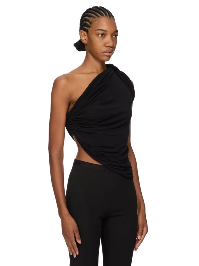 RICK OWENS LILIES FW25 CONCORDIANS ANITA TOP EN CRÊPE DE VISCOSE JERSEY LI02E3110RV-09 RICK OWENS LILIES FW25 CONCORDIANS ANITA TOP EN CRÊPE DE VISCOSE JERSEY LI02E3110RV-09
