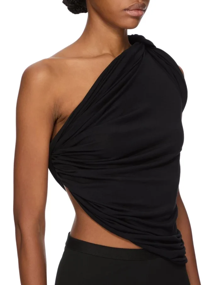 RICK OWENS LILIES FW25 CONCORDIANS ANITA TOP EN CRÊPE DE VISCOSE JERSEY LI02E3110RV-09 RICK OWENS LILIES FW25 CONCORDIANS ANITA TOP EN CRÊPE DE VISCOSE JERSEY LI02E3110RV-09