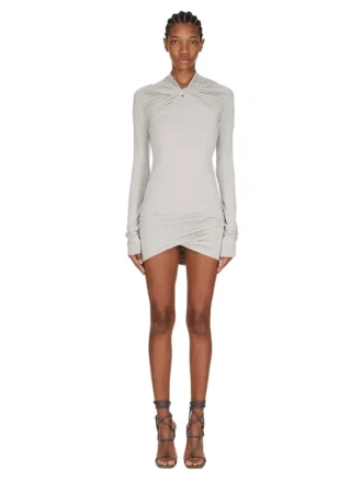 RICK OWENS LILIES FW25 CONCORDIANS KAIRO MINI EN JERSEY MÉLANGÉ CACHEMIRE LI02E3568JBWS-08 RICK OWENS LILIES FW25 CONCORDIANS KAIRO MINI EN JERSEY MÉLANGÉ CACHEMIRE LI02E3568JBWS-08