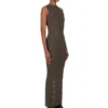 Robe débardeur Rick Owens automne-hiver 2025 Concordians, motif Bosco, maille Rasato légère RP02E4676MLK-25 Robe débardeur Rick Owens automne-hiver 2025 Concordians, motif Bosco, maille Rasato légère RP02E4676MLK-25
