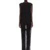 Robe RICK OWENS FW25 CONCORDIANS NOUVEAU en jersey de laine transparent noir. RP02E4574JWR-09 Robe RICK OWENS FW25 CONCORDIANS NOUVEAU en jersey de laine transparent noir. RP02E4574JWR-09