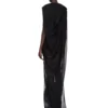Robe RICK OWENS FW25 CONCORDIANS NOUVEAU en jersey de laine transparent noir. RP02E4574JWR-09 Robe RICK OWENS FW25 CONCORDIANS NOUVEAU en jersey de laine transparent noir. RP02E4574JWR-09