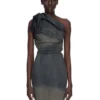 Robe Twist RICK OWENS FW25 CONCORDIANS en denim stretch dégradé DRKDUST. RP02E4521SDKDEG-78D Robe Twist RICK OWENS FW25 CONCORDIANS en denim stretch dégradé DRKDUST. RP02E4521SDKDEG-78D