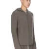 SWEAT À CAPUCHE ZIPPÉ RICK OWENS FW25 CONCORDIANS PRÉ-COLLECTION EN MAILLE CACHEMIRE DUST LAS PALMAS. RU02E1666KLWS-34 SWEAT À CAPUCHE ZIPPÉ RICK OWENS FW25 CONCORDIANS PRÉ-COLLECTION EN MAILLE CACHEMIRE DUST LAS PALMAS. RU02E1666KLWS-34