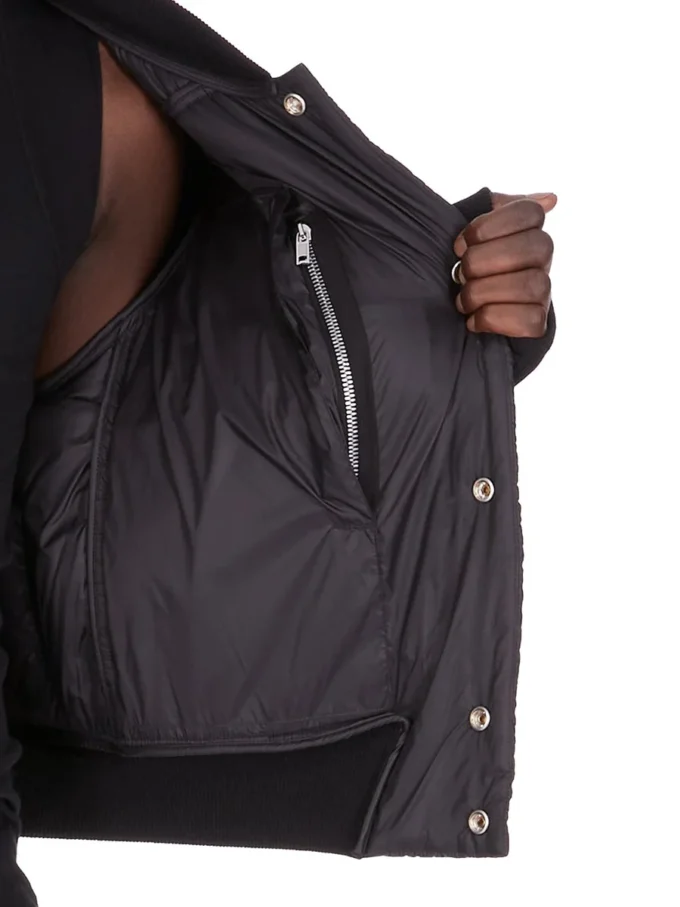 VESTE DE VOL MATELASSÉE RICK OWENS FW25 CONCORDIANS EN NYLON LÉGER NOIR RU02E1727NPT1-09 VESTE DE VOL MATELASSÉE RICK OWENS FW25 CONCORDIANS EN NYLON LÉGER NOIR RU02E1727NPT1-09