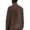VESTE DRKSHDW FW25 CONCORDIANS À FERMETURE ÉCLAIR DISSIMULÉE EN COTON BROSSÉ DRKDUST. DU02E7775BMO-78