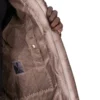 VESTE DRKSHDW FW25 CONCORDIANS À FERMETURE ÉCLAIR DISSIMULÉE EN COTON BROSSÉ DRKDUST. DU02E7775BMO-78